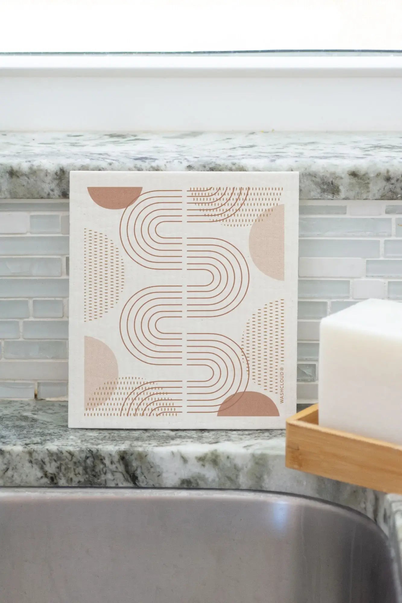 WASHCLOUD® MODERN TRACKS™ Swedish Dish Cloth - No Tox Life